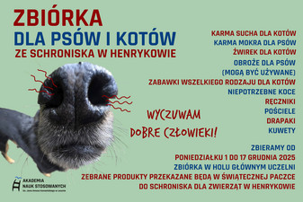 Zbiórka dla psów i kotów ze schroniska w Henrykowie.